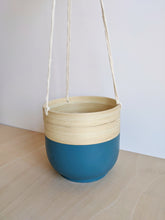 Load image into Gallery viewer, Bamboo Hanging Planter - 18cm