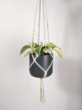 Load image into Gallery viewer, Handwoven Macrame Hanger - White