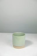 Glazed Ceramic Pot - Soft Mint - 11cm