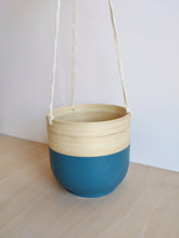 Load image into Gallery viewer, Bamboo Hanging Planter - 18cm
